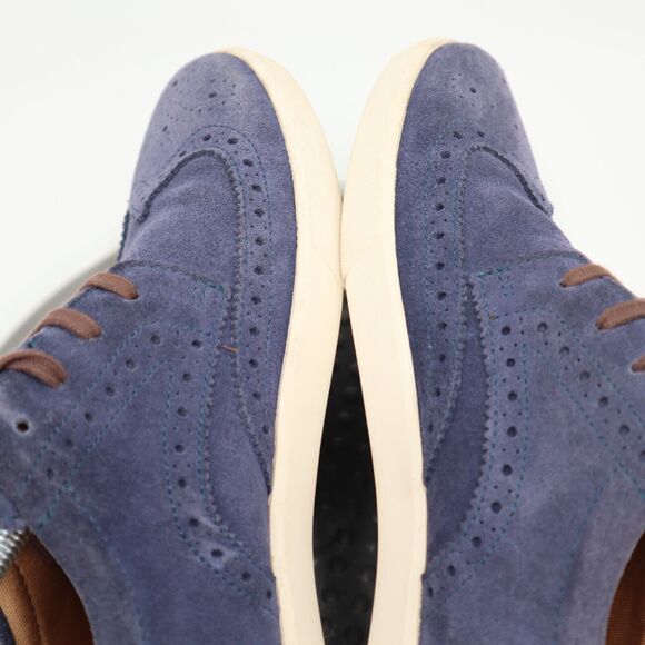 Cole Haan Joshua Wingtip Mens Shoes Size 10M Blue Suede Oxford Lace Up C13806 - Picture 6 of 13